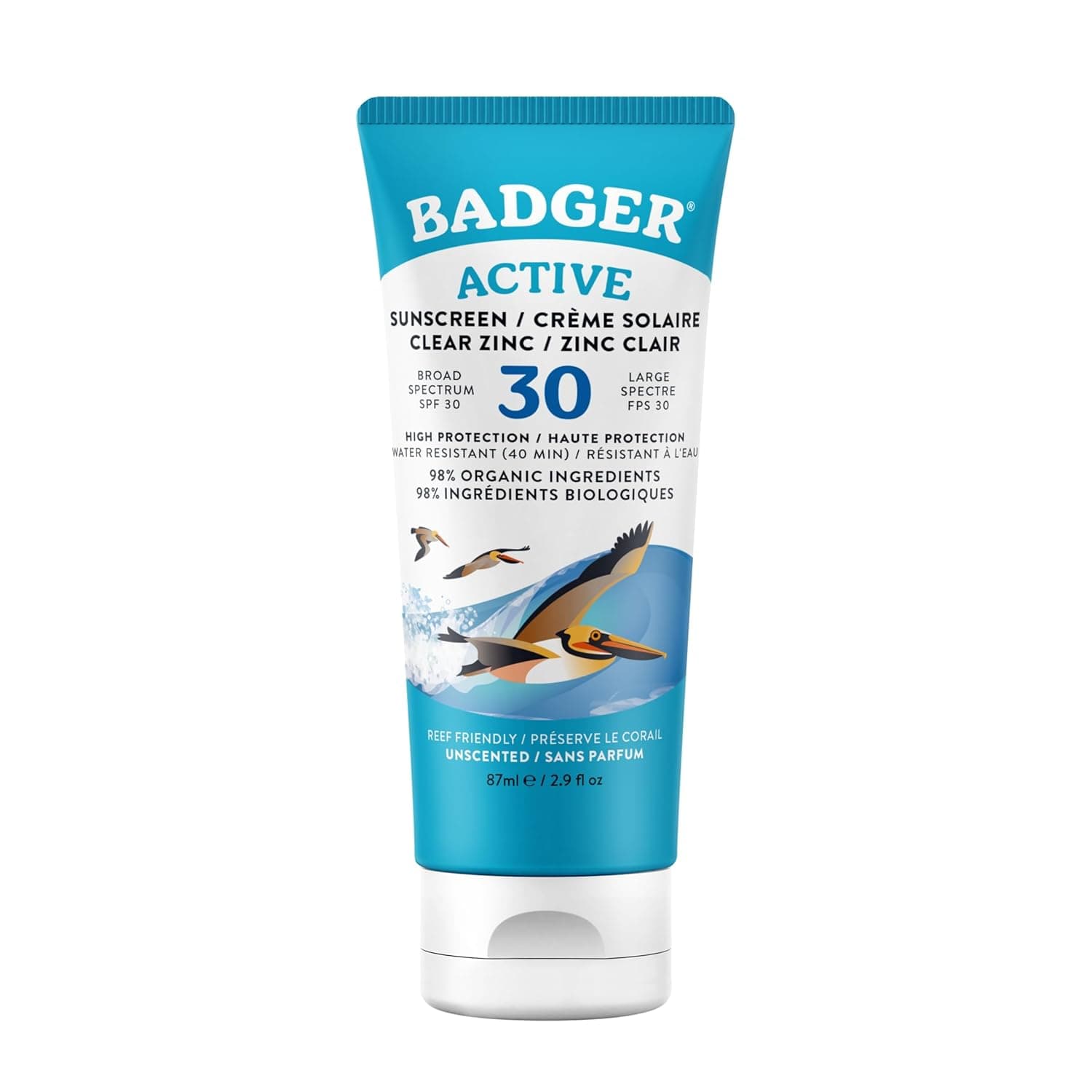 Amazon.com: Badger Mineral Sunscreen Cream SPF 30, Zinc Oxide Sun Care ...