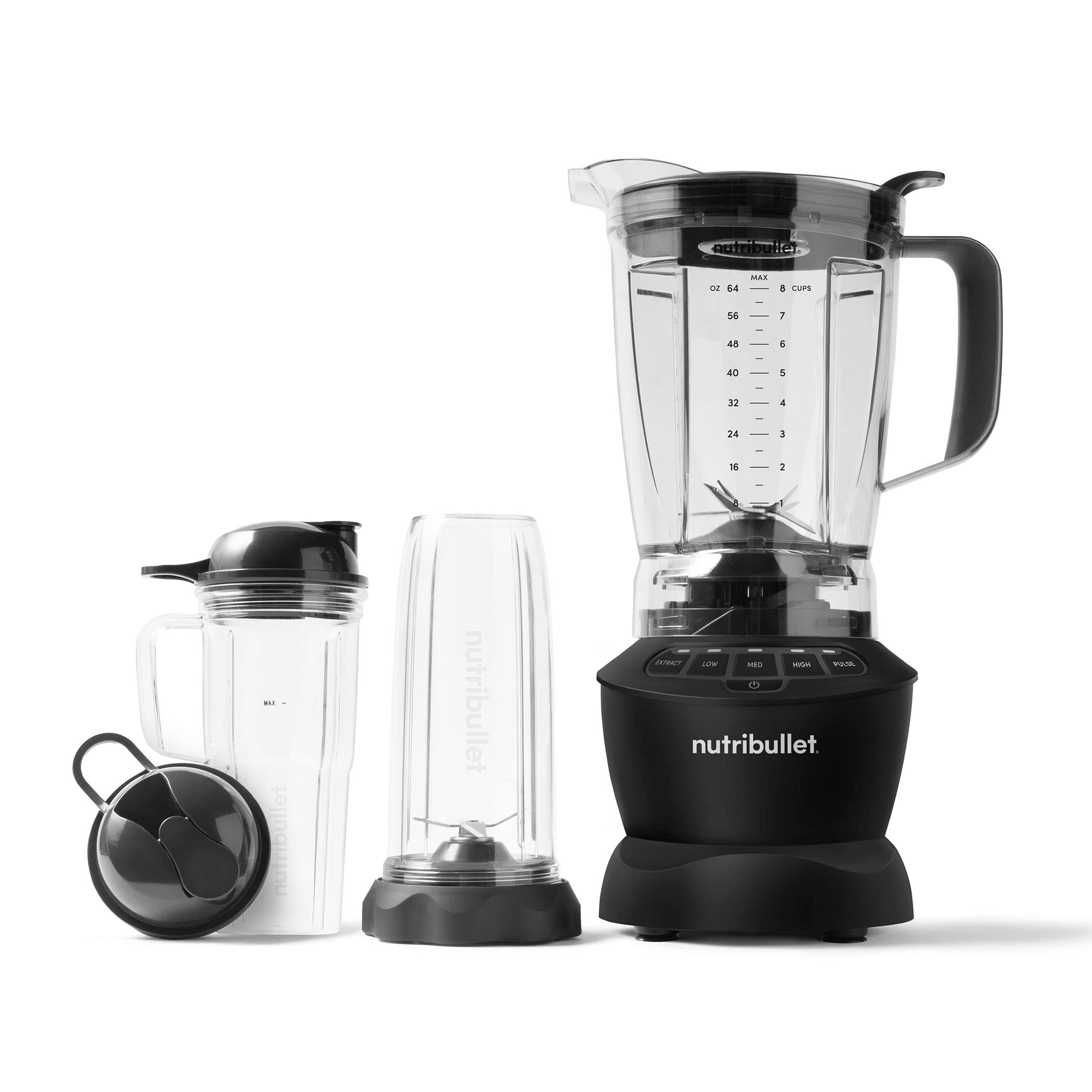 Snapklik.com : Nutribullet Full-Size Blender Combo 1200W Matte Black
