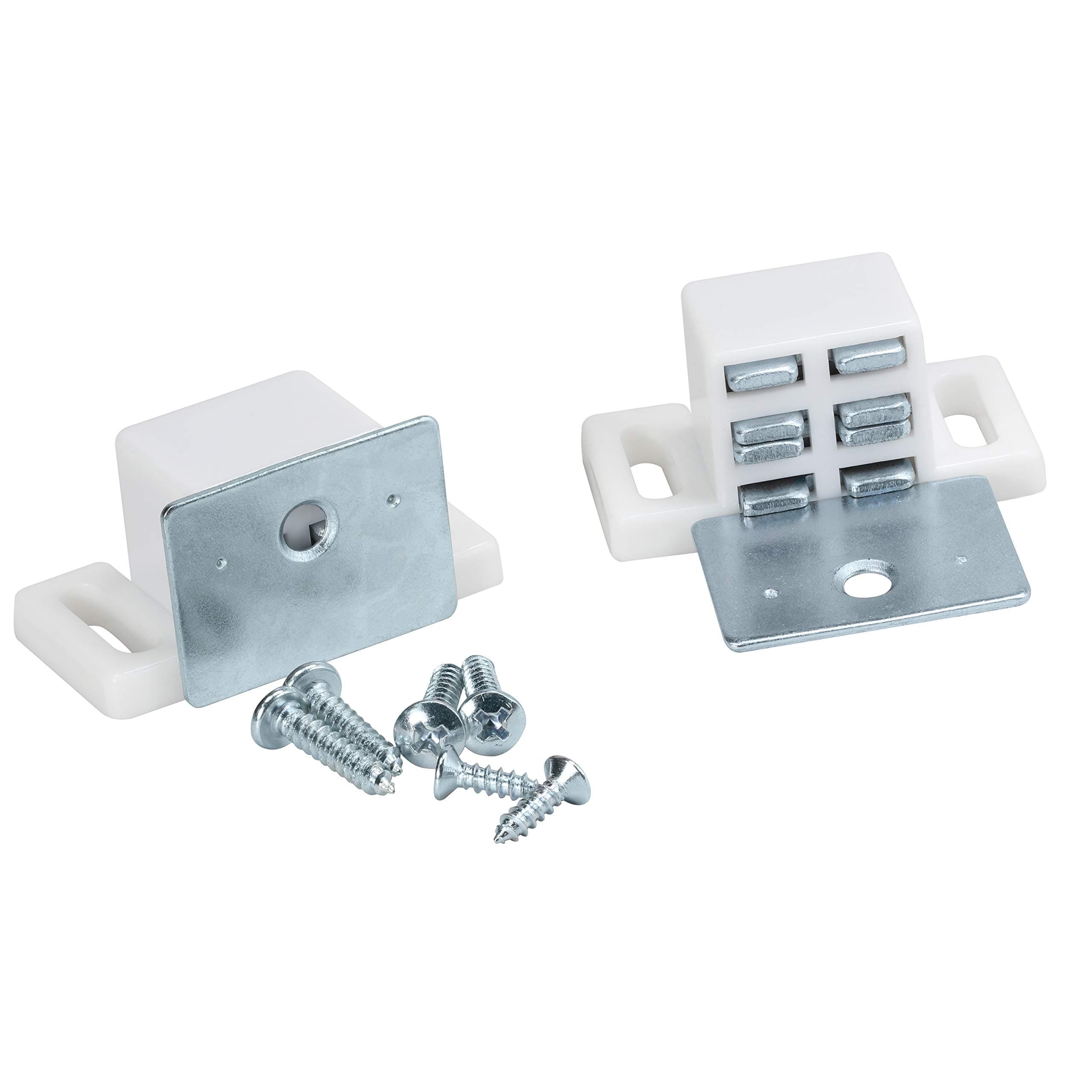 Rok Hardware Heavy Duty 15 lb High Rise Cabinet Magnetic Catch, White ...