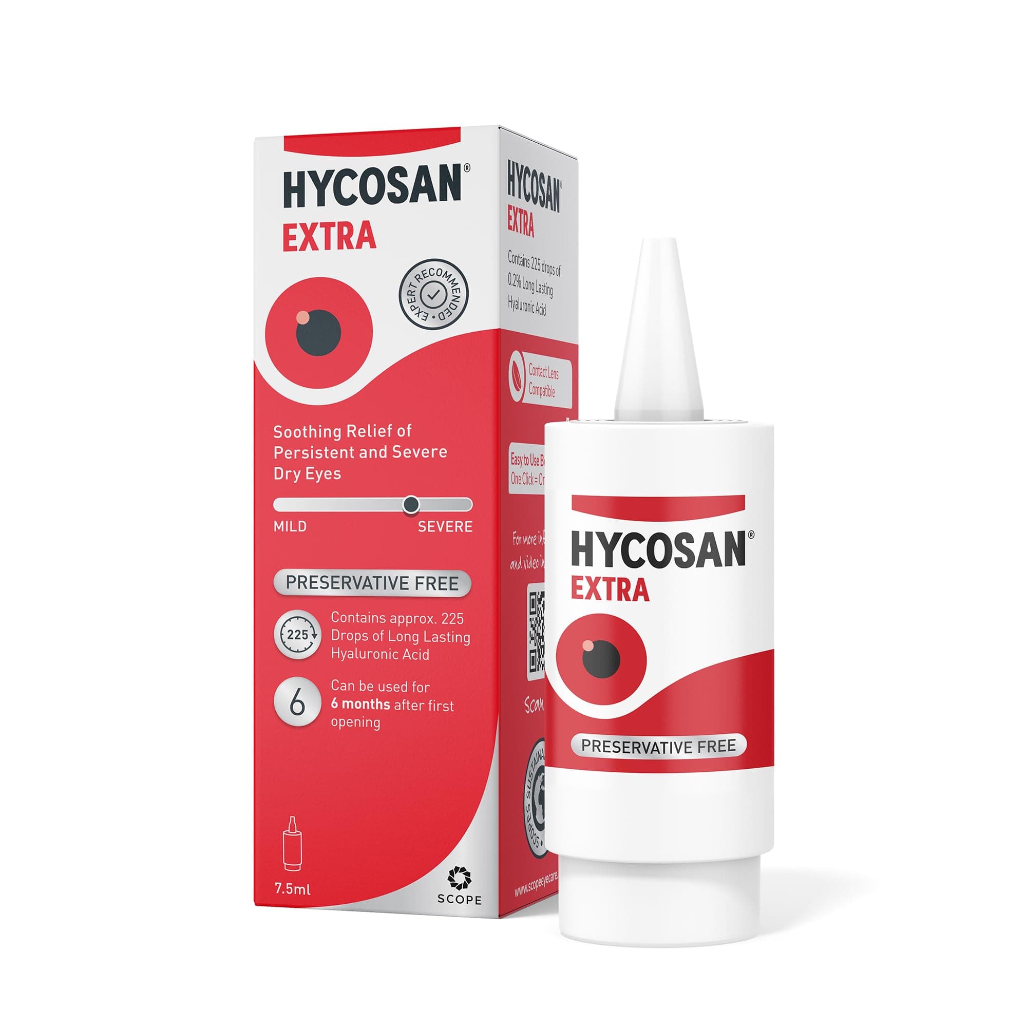 Hycosan Extra - Eye Drops with Hyaluronic Acid for Soothing Relief of ...