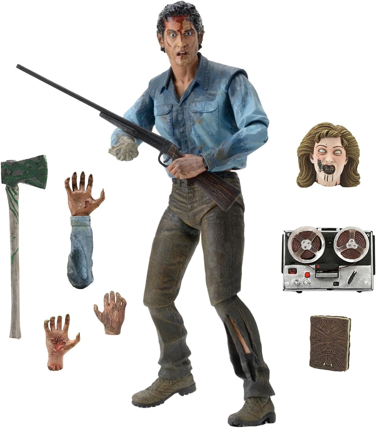 NECA Evil Dead 2 - Scale Action Figure, Ultimate Ash, 7" : Amazon.com ...