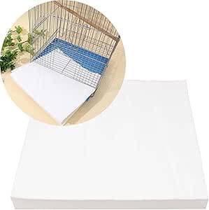 Allazone 100 Sheets Bird Cage Liner Papers, Disposable Bird Cage Paper ...