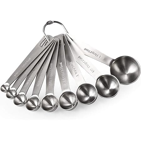 Tala A10550 Stainless Steel Measuring Spoons, 5 Piece Set for Measuring ...