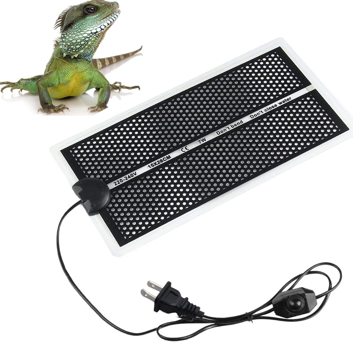 Amazon.com : Reptile Heating Pad with Temperature Adjustment, FIPASEN ...