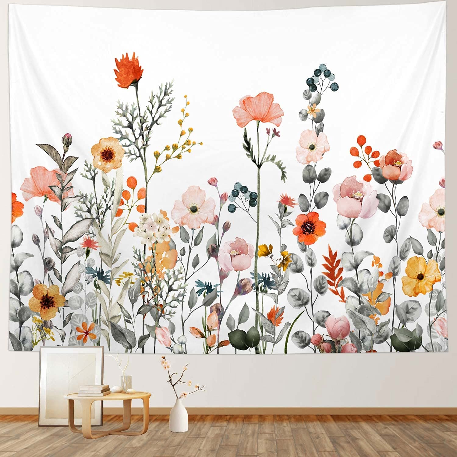 Amazon.com: RosieLily Floral Tapestry, Flower Tapestry Wall Hanging ...