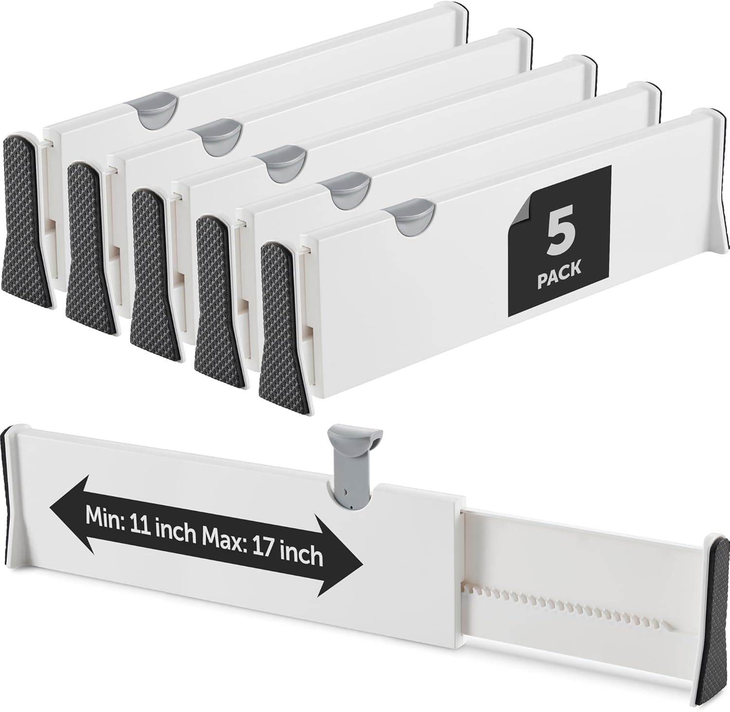 Adjustable Drawer Dividers Set of 5 Review - Cooking Appliance World