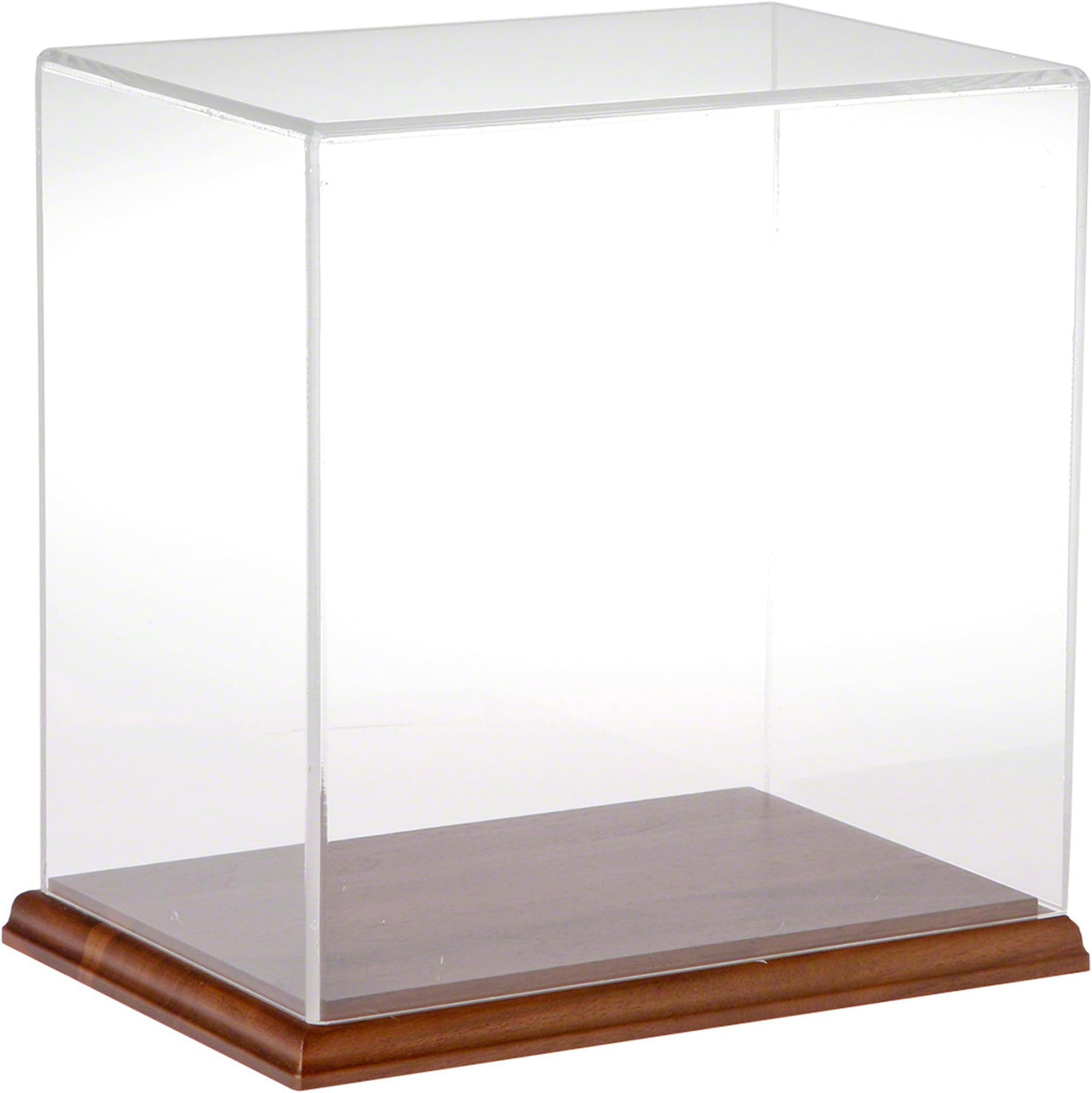 Amazon.com: Plymor Clear Acrylic Display Case with Hardwood Base, 6" W ...