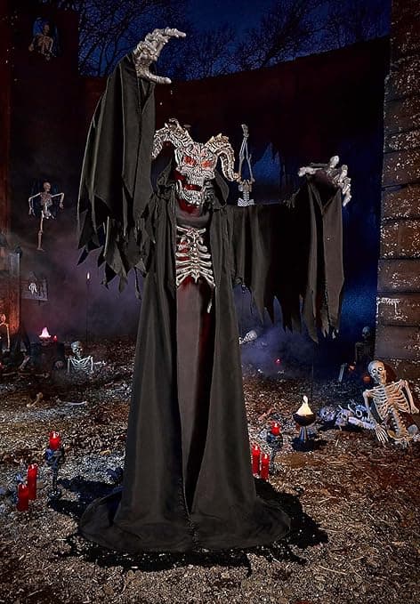 Amazon.com: Spirit Halloween 6 Ft 10 In Fire Demon Animatronic, Scary ...