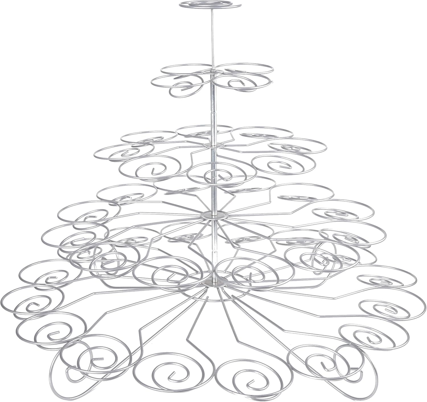 Amazon.com | Creative Home 5-Tier Chrome Plated Finish Cupcake Stand ...