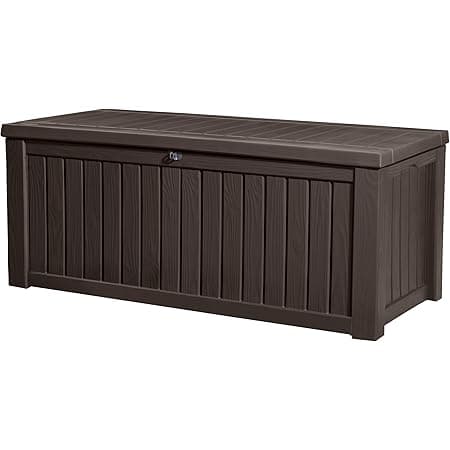 Amazon.com: Keter 17197729 Rockwood Deck Box, 150 gallon : Patio, Lawn ...