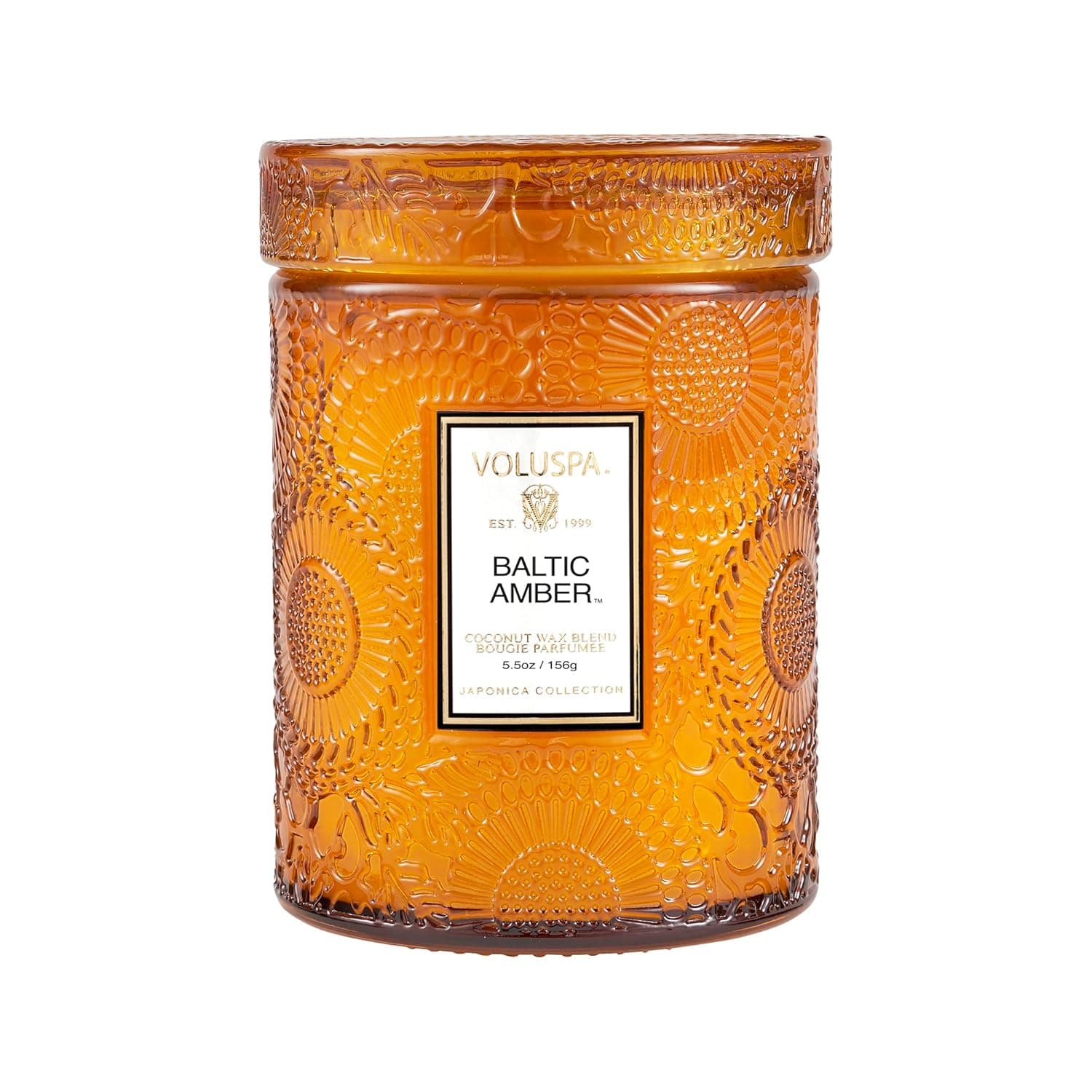 Amazon.com: Voluspa Baltic Amber Candle, 5.5 oz, Coconut Wax Blend ...