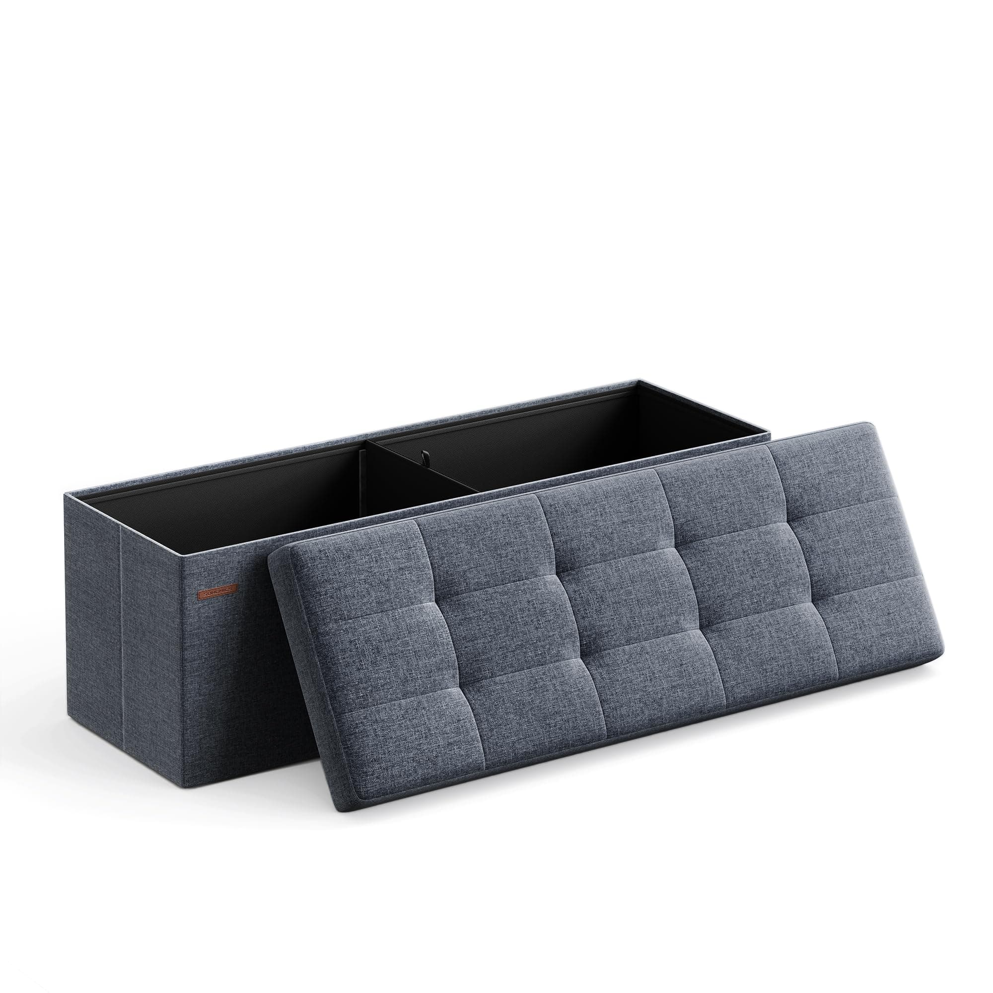 Songmics Folding Storage Ottoman Bench LSF73IN