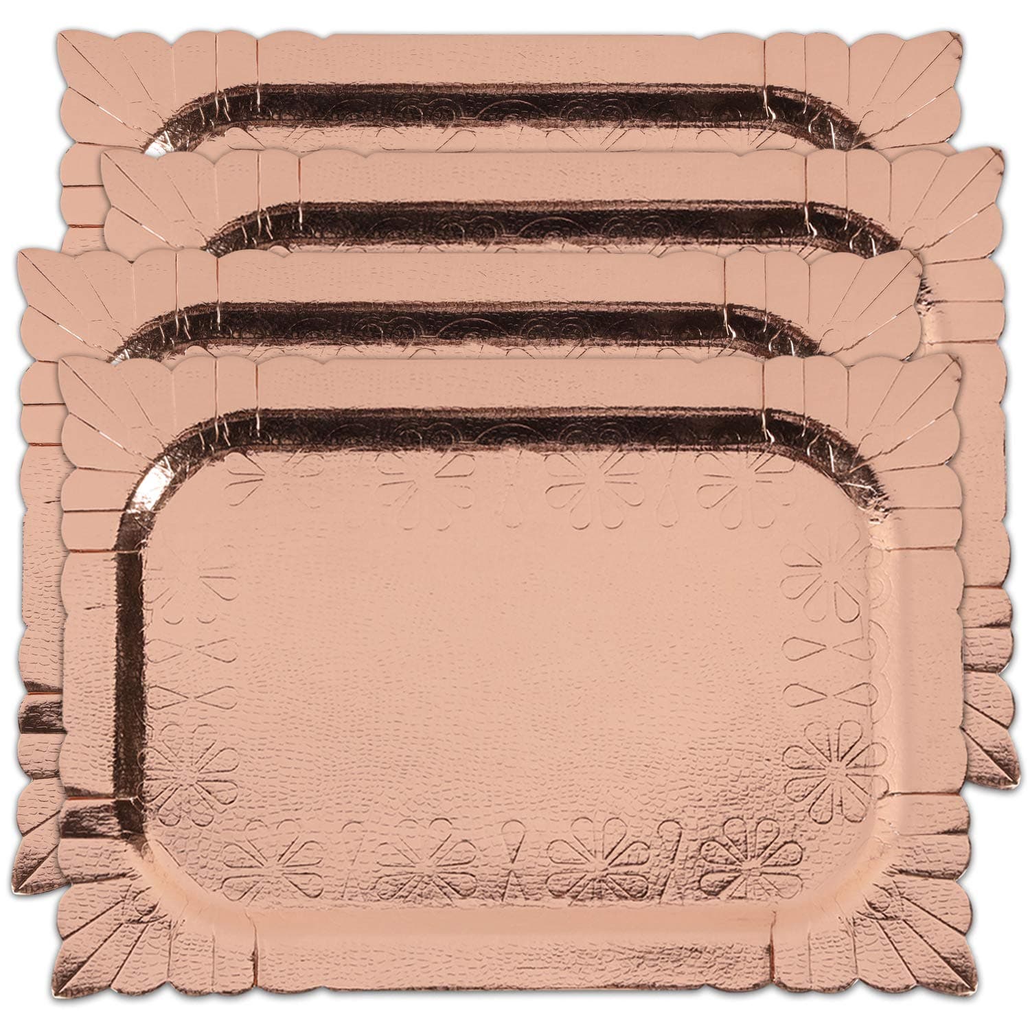 Gold Disposable Serving Trays at Yvonne Park blog