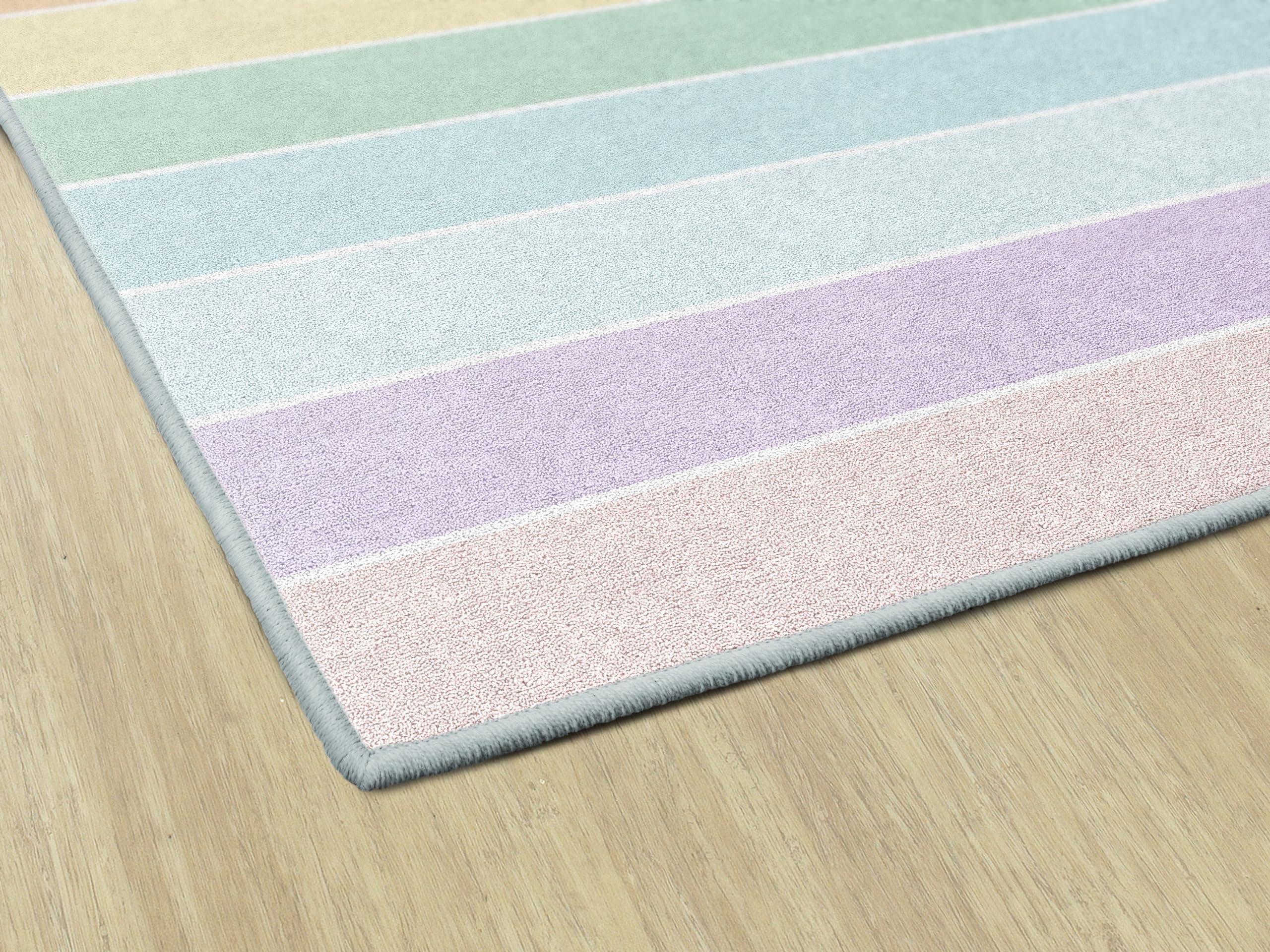 Flagship Carpets Learning Blocks Pastel Classroom Rug