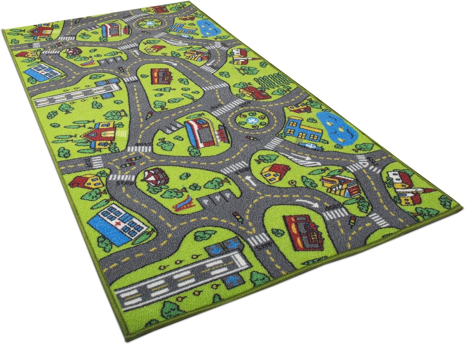 Kids Carpet Playmat Rug City Life Great for Playing with Cars and Toys ...