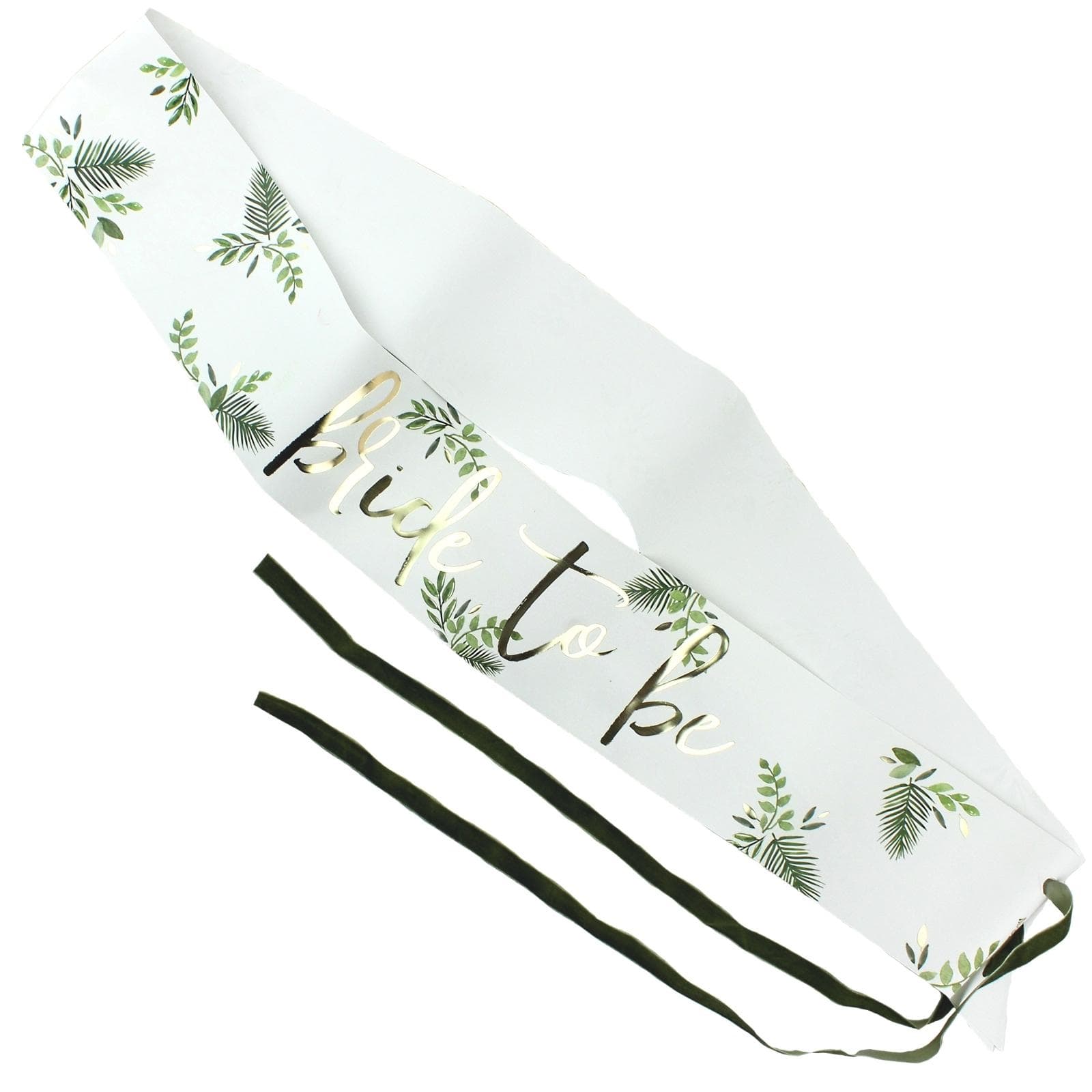 Ginger Ray Botanical Hen Party Bride to Be Paper Sash - Discount Party ...