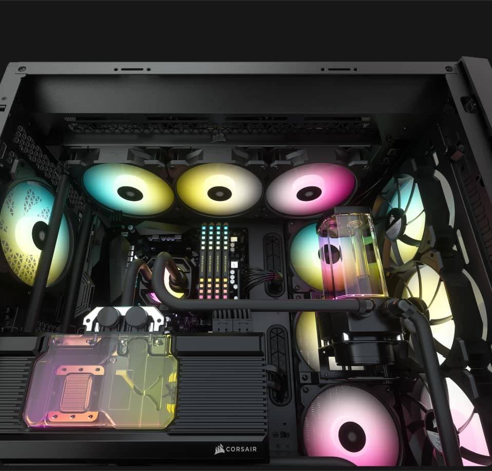 เคสคอมพิวเตอร์ Corsair Computer Case iCUE 5000X RGB TG White