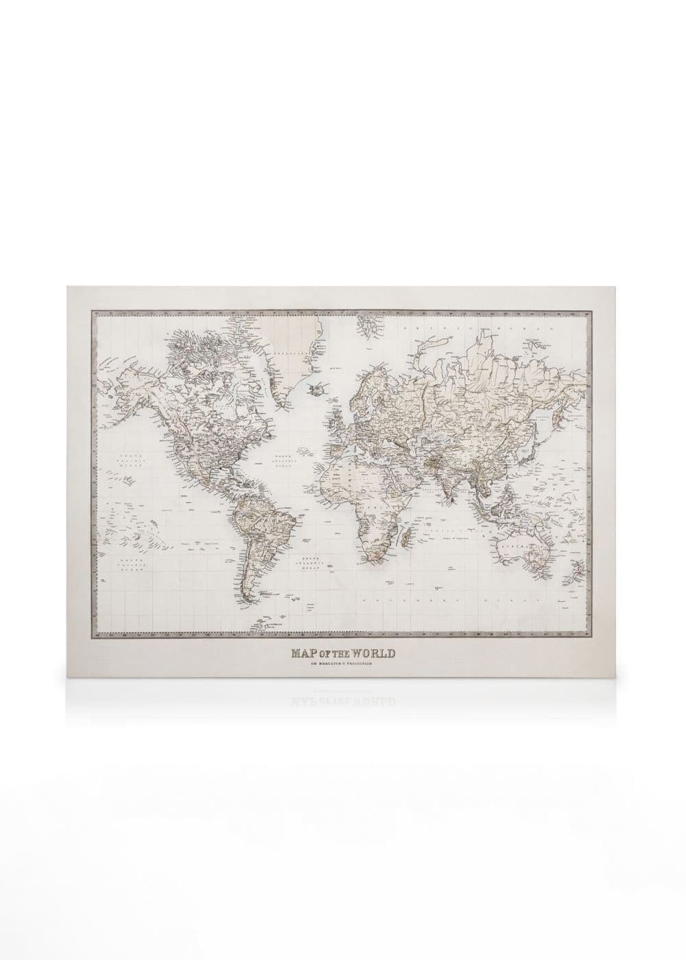 Map of the World Canvas - Vintage Map Art | Desenio EU