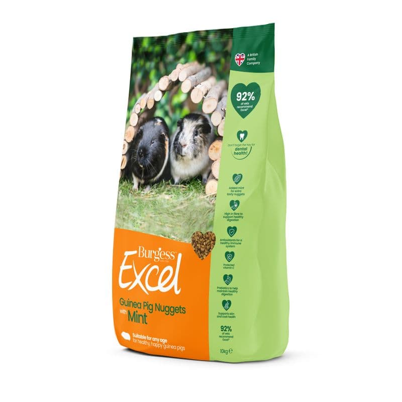 Burgess Excel Adult Guinea Pig Nuggets with Mint Buy now.