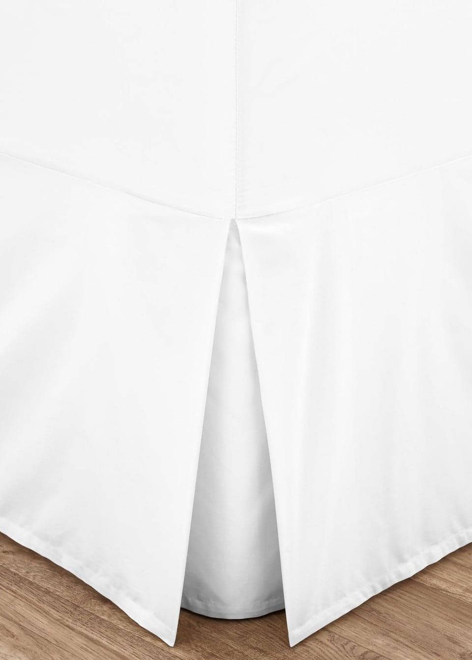 Catherine Lansfield White Easy Iron Percale Combed Fitted Valance Sheet ...