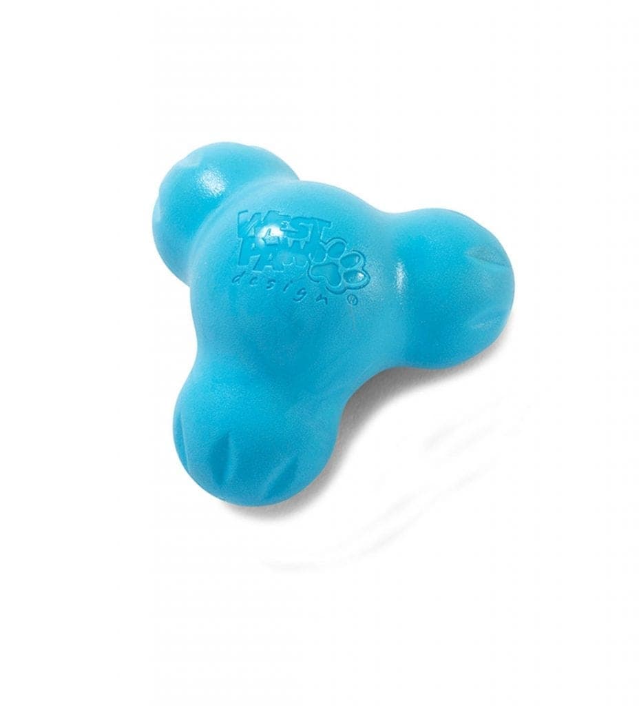 WEST PAW Zogoflex Tux Treat Dispenser Dog Toy - Aqua Blue - Mooshiepets