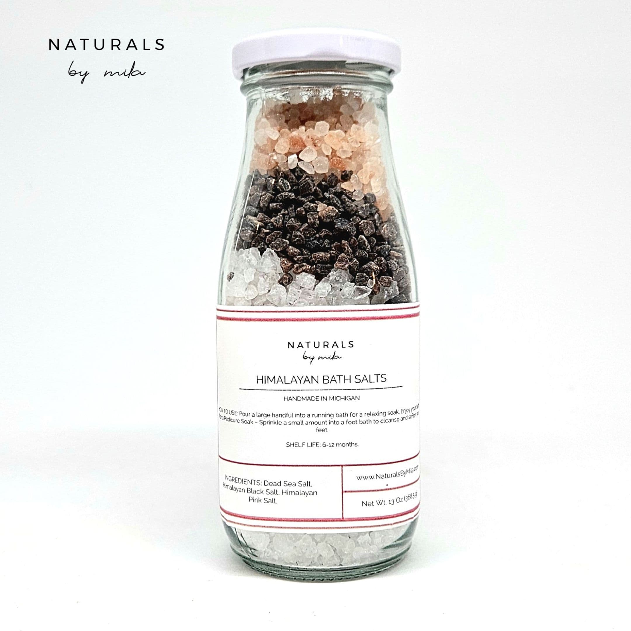 Himalayan Bath Salts - Naturals by Mila | Premium Bath and Body Products