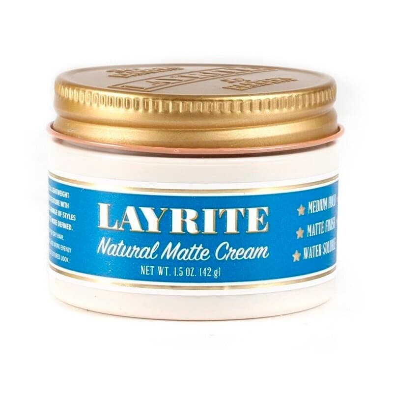 Hair styling cream Layrite Deluxe Natural Matte Cream Medium fix, matte ...