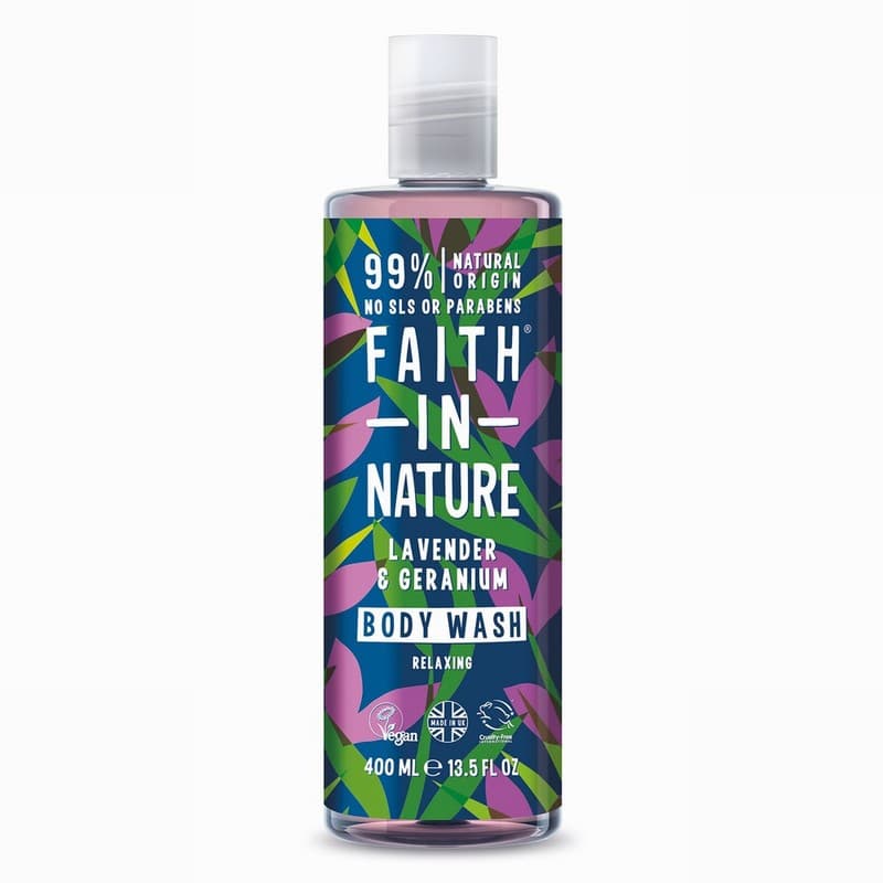 Faith In Nature Body Wash - Lavender & Geranium (400ml) - Organic to ...