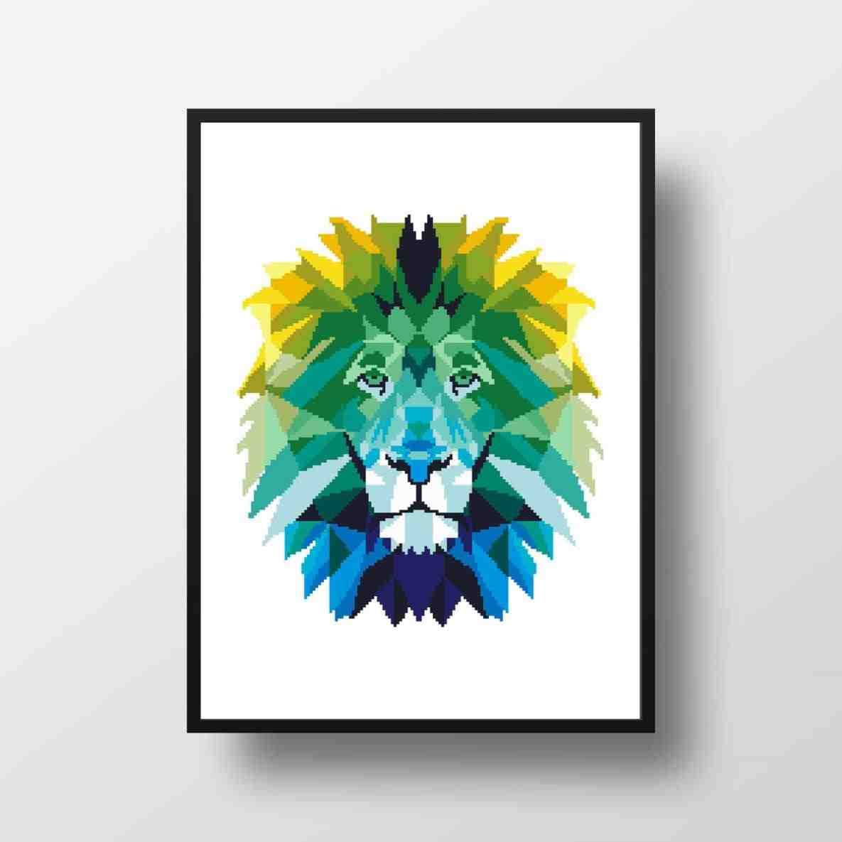 Geometric Animal Painting at PaintingValley.com | Explore collection of ...