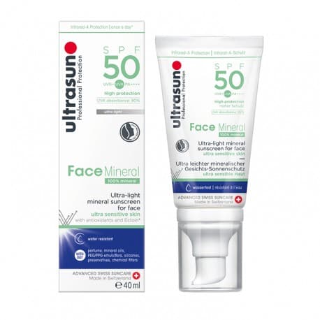 Acheter Ultrasun Face Mineral Sunscreen SPF50 40ml | Parapharmacie.tn