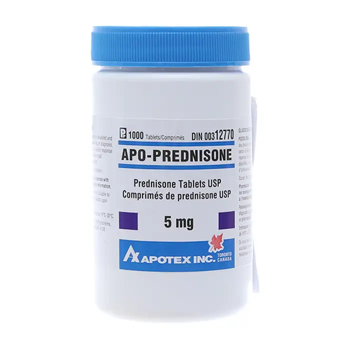 Apo-Prednisone 5mg Apotex 1000 viên - Thuốc kháng viêm - Parapharmacy