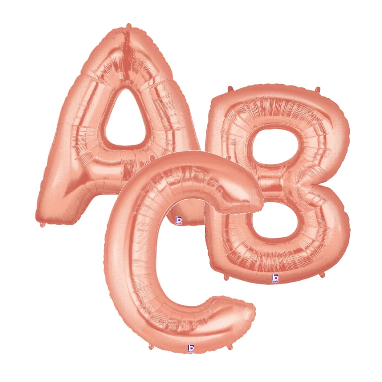 Rose Gold Jumbo Letter Foil Balloons – Party Splendour