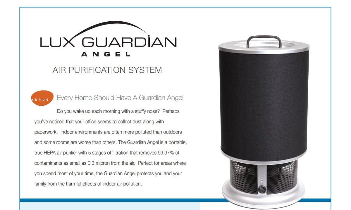 Lux Guardian Angel Air Purifier Manual at Loren Bona blog