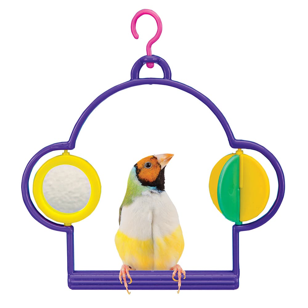 Penn-Plax eOrder | Bird Life™ Swing with Mirror & Spinner