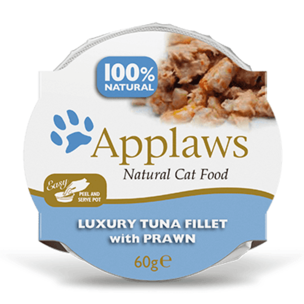 Applaws Tuna Fillet With Prawn 60g (Pot) - Pets with benefit