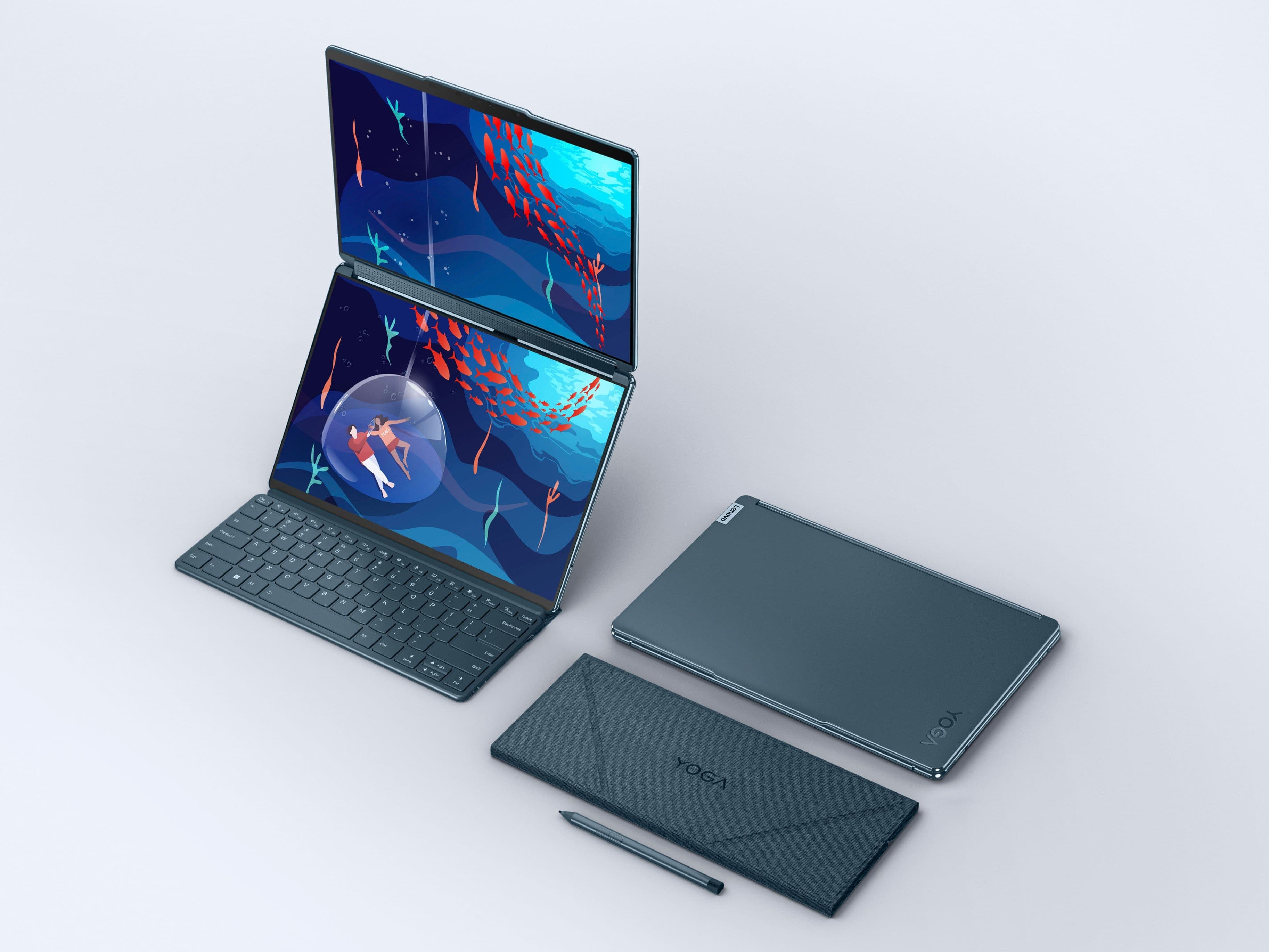 Best Buy: Lenovo Yoga Book 9i 2-in-1 13.3" 2.8K Dual Screen OLED ...