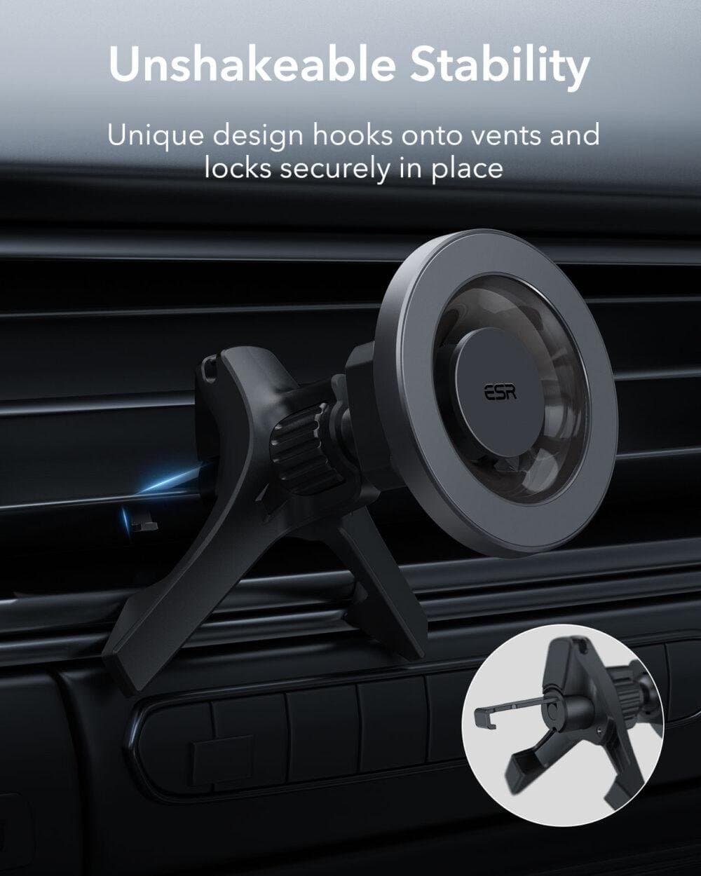 Buy ESR HaloLock Magnetic Car Phone Mount Mobile Holder iPhone Mount ...
