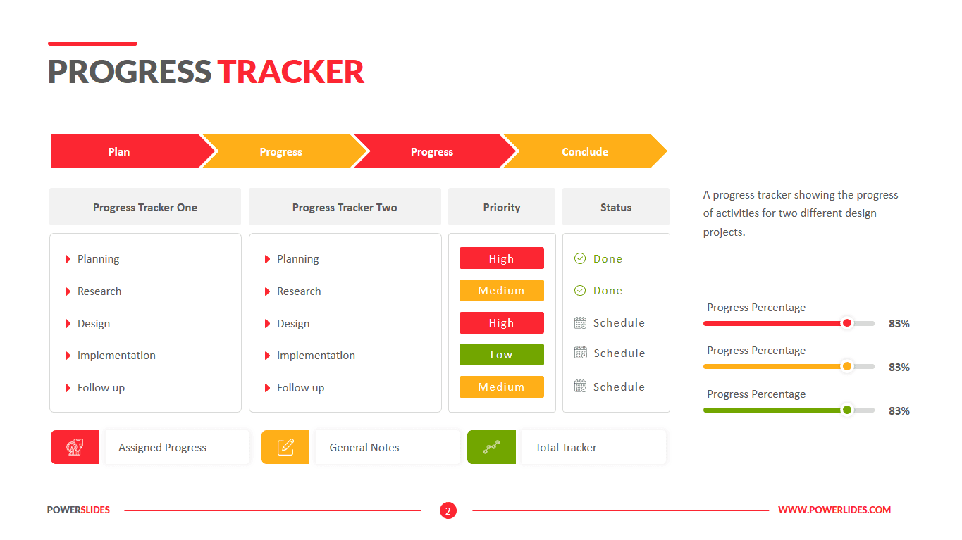 Progress Tracker Template | Download Now | PowerSlides™