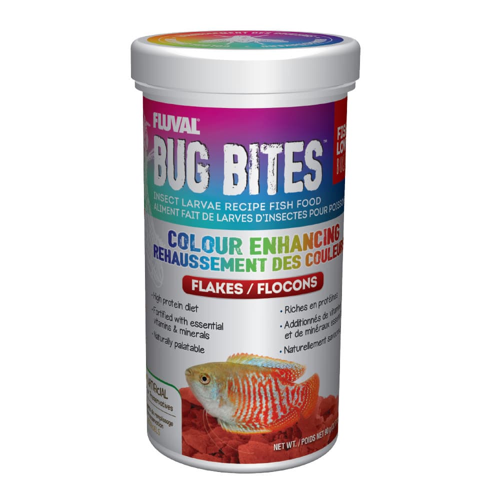 Fluval Bug Bites Colour Enhancing Flakes - proaquarium