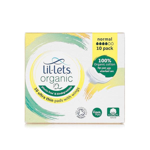 Lil-Lets Organic Normal Pads x 10 - Spinneys United Arab Emirates