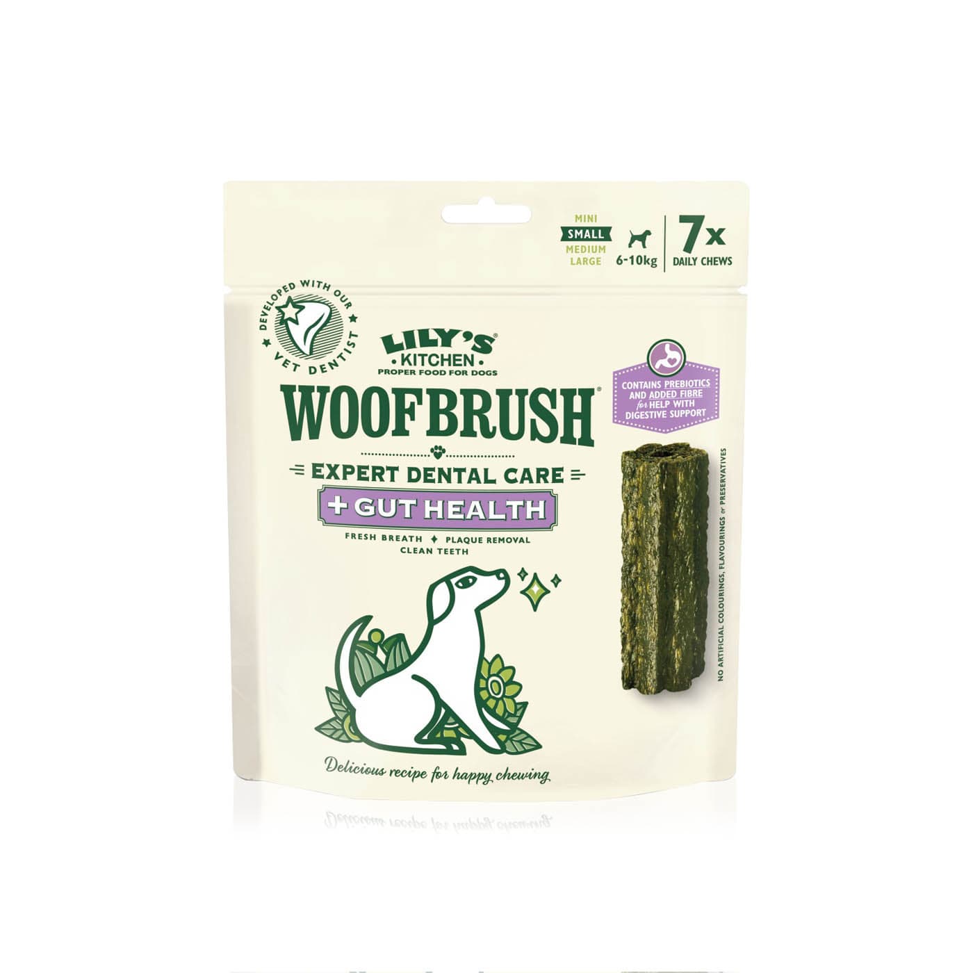 Lily's Kitchen Small Dog Woofbrush Gut Health Dental Chew Treats 204g ...