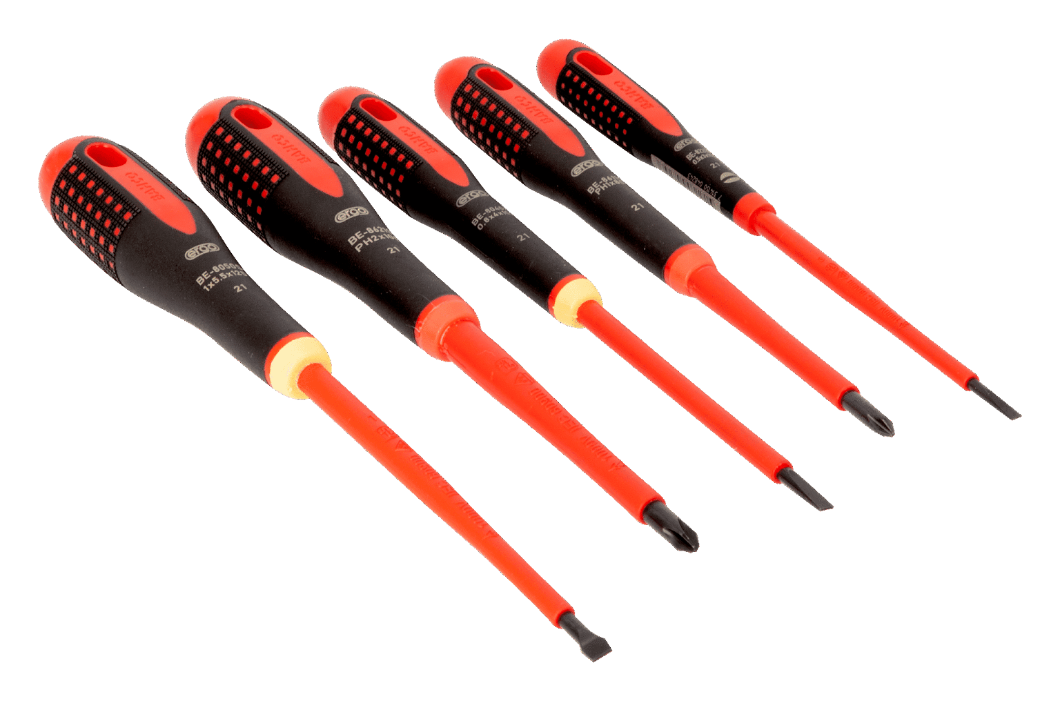 Bahco Insulated Screwdriver Set - High Voltage Protection - 6-Piece Set ...