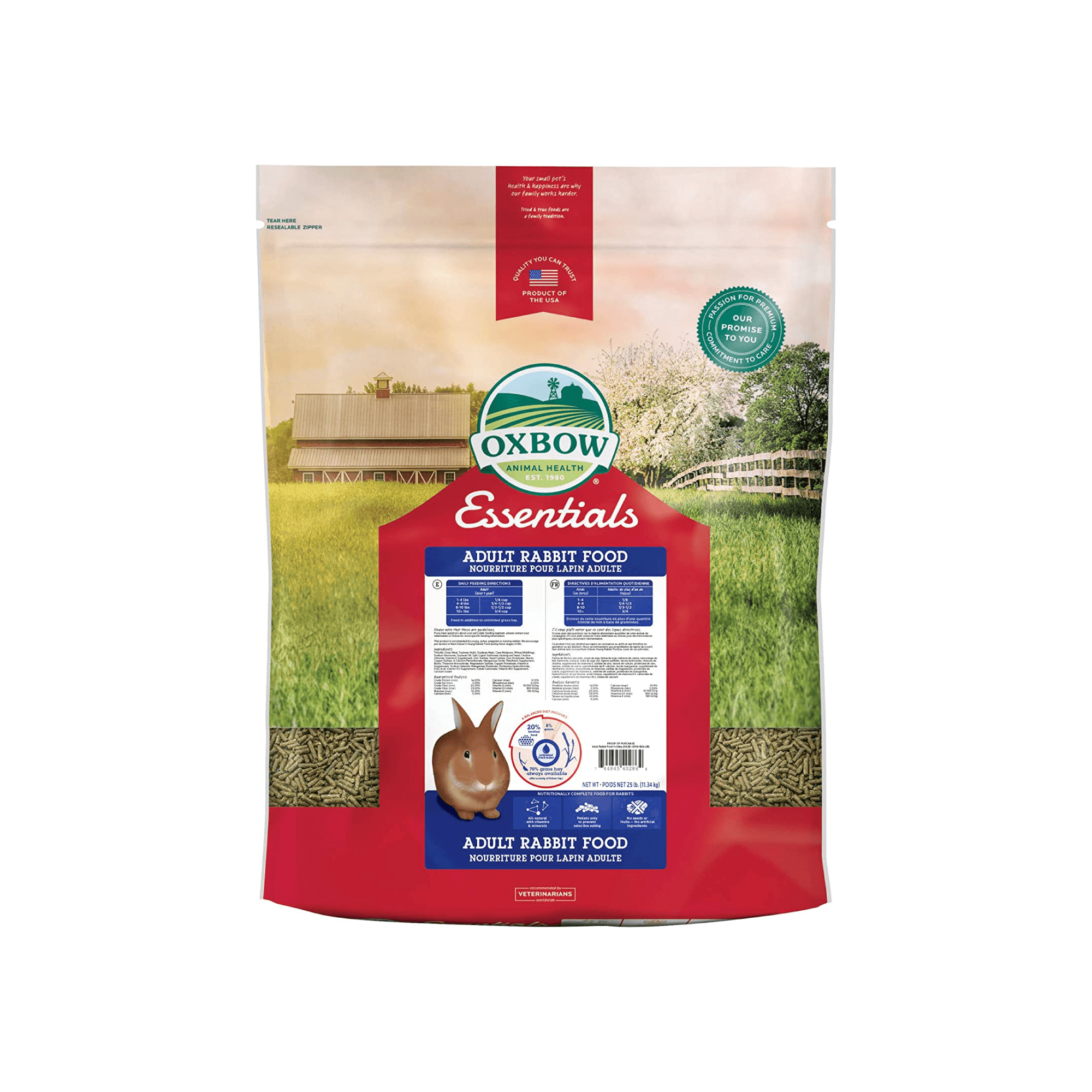 OXBOW ESSENTIALS ADULT RABBIT FOOD - Rampart Feed & Supplies, LLC