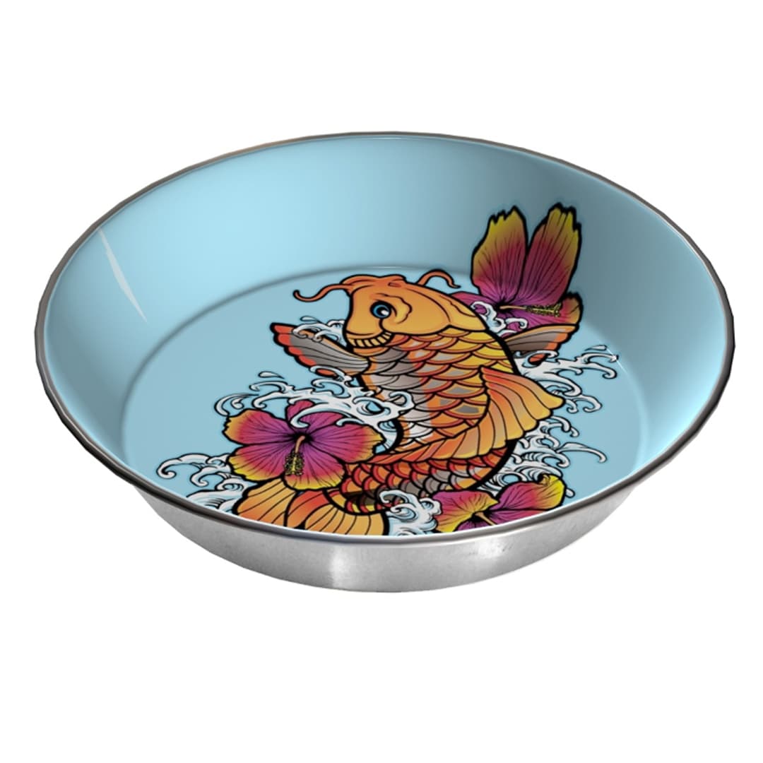 Komodo Koi Stainless Steel Bowl - 3 sizes-93242, 93252, 9326