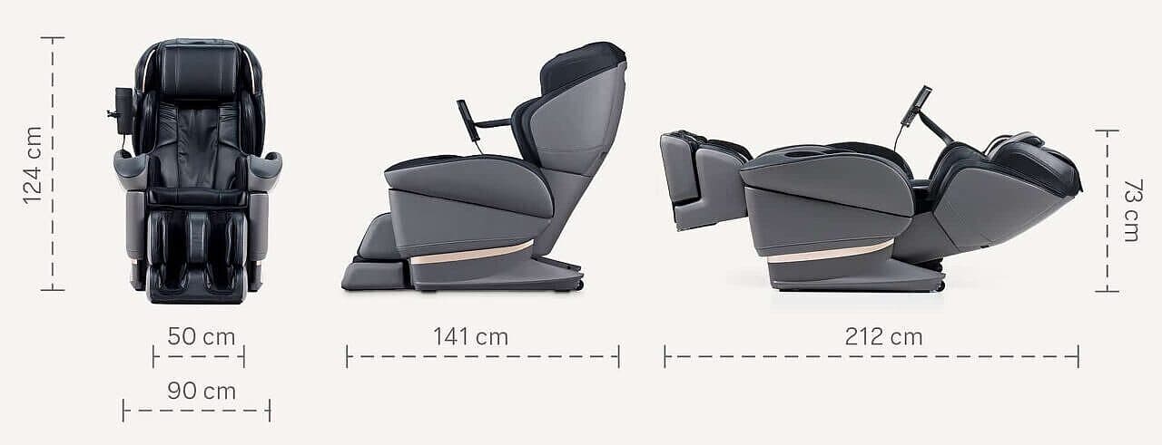 Fujiiryoki JP3000 massage chair in numbers | Rest Lords - massage chairs