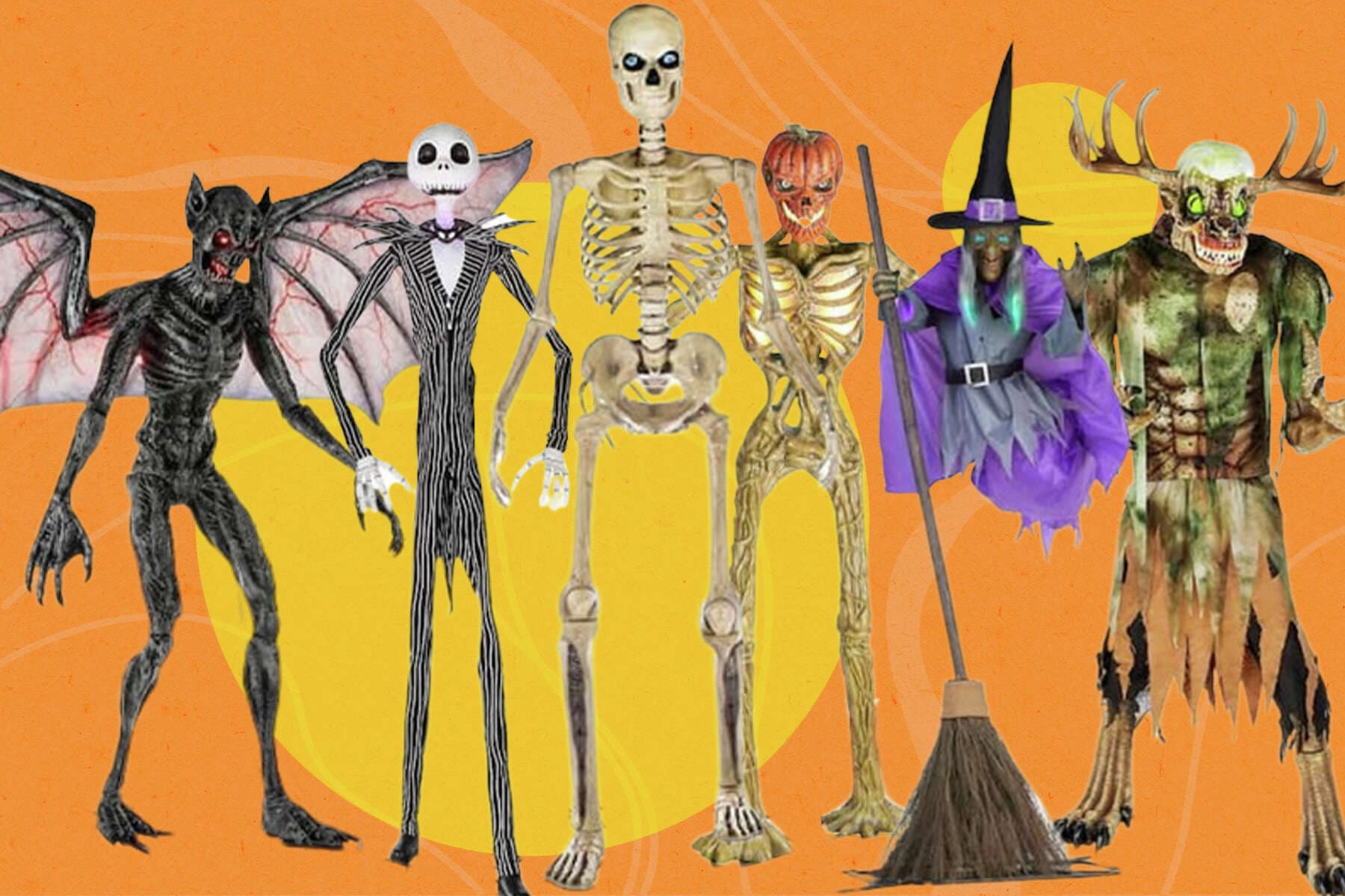 Home Accents Holiday 12 Ft. Giant-Sized Skeleton With Lifeeyes at ...