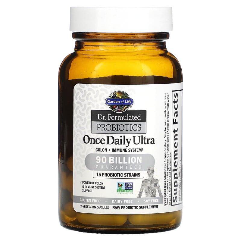 Garden of Life, Dr. Formulated Probiotics, Once Daily Ultra, 90 Billion ...