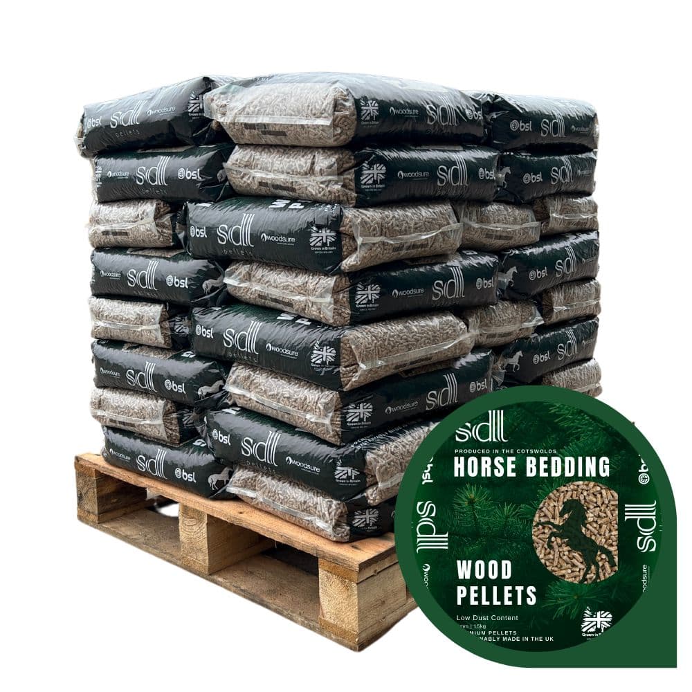 Wood Pellet Horse Bedding, Half Pallet, 480kg - SDL Pellets