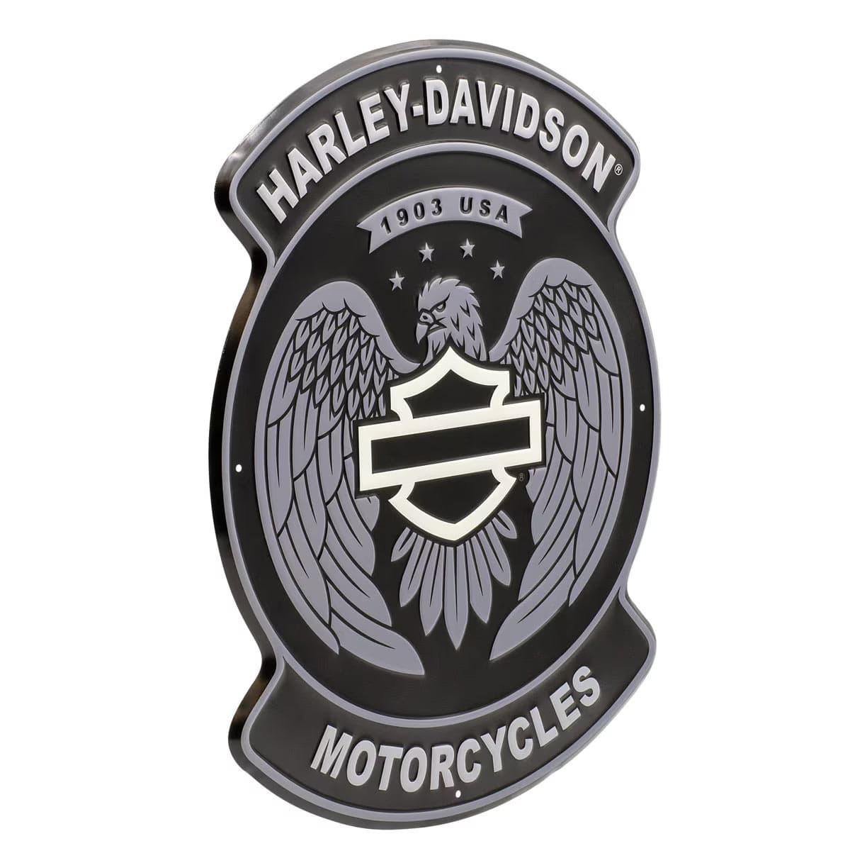 Harley-Davidson Metal Sign Open Bar & Shield Eagle 38 x 51 cm at ...