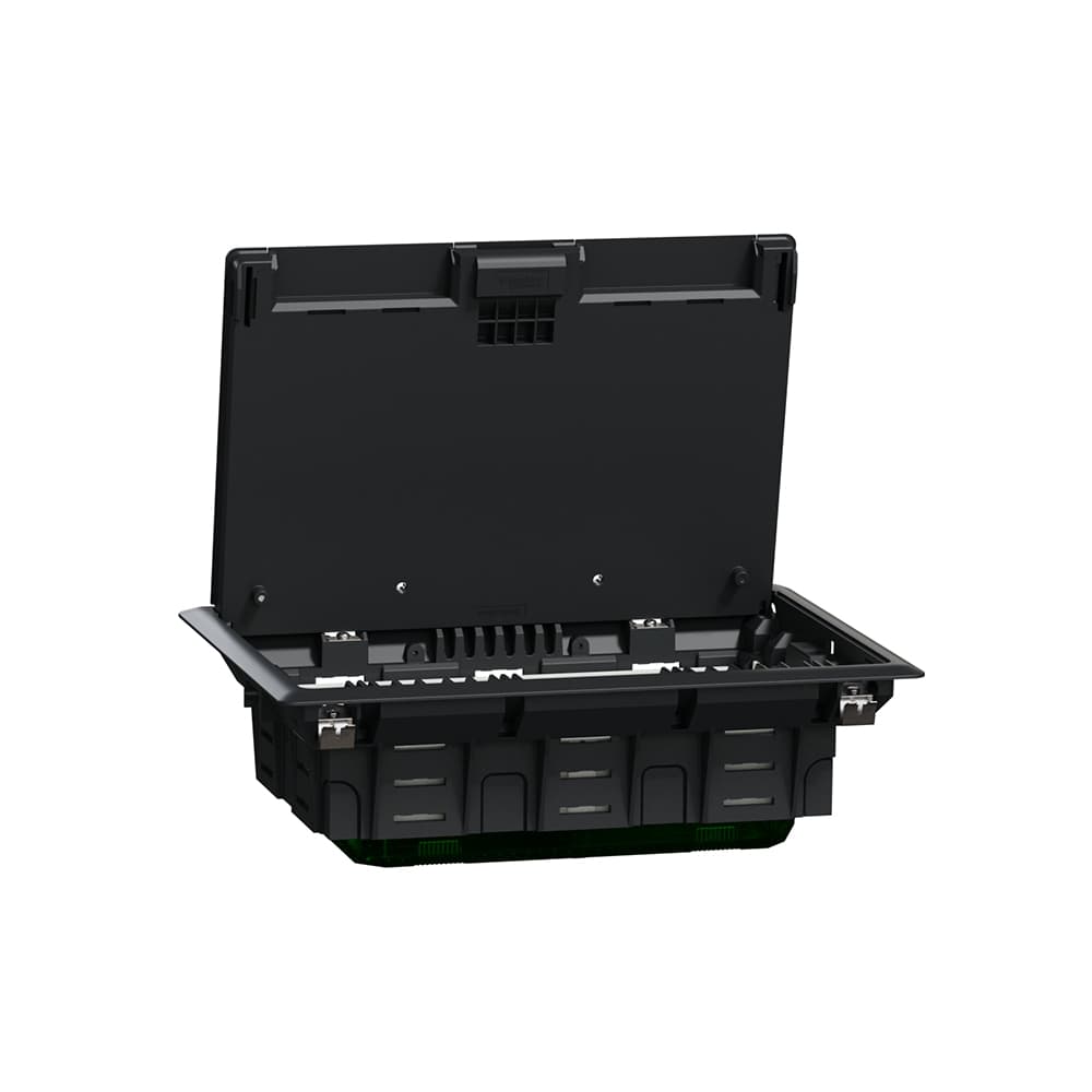 SCHNEIDER ELECTRIC - INS52124 8 module floor box New Unica anthracite